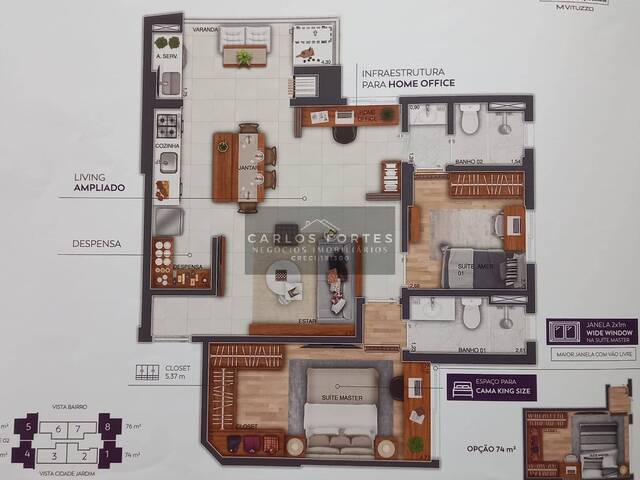 #APV606 - Apartamento para Venda em São José dos Campos - SP - 2