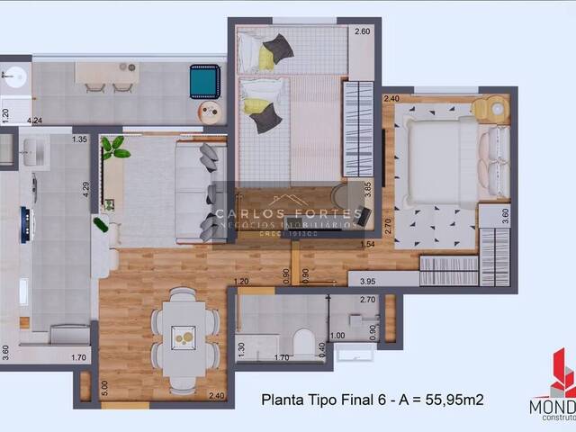#APV687 - Apartamento para Venda em Jacareí - SP - 3